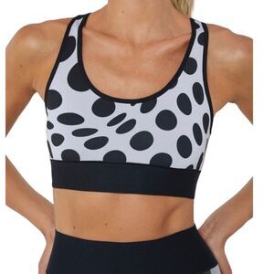 Ultracor Luna Bra In Newsprint Dot Women’s Size S NWT